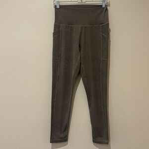 Prana Athletic rib knit leggings women’s size medium